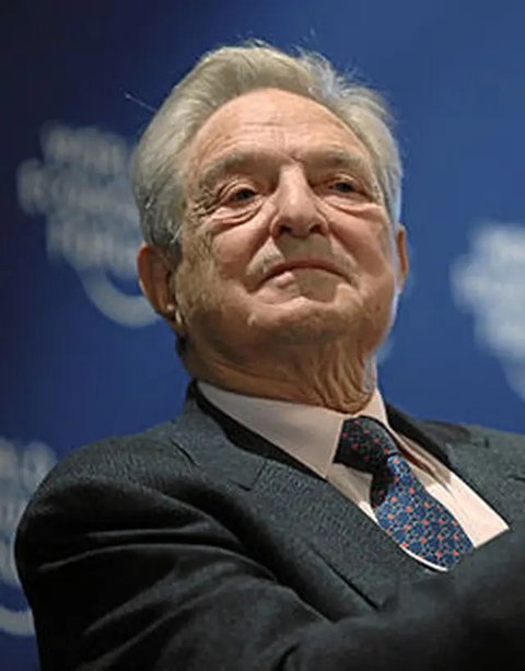 Miliarder sekaligus filantropis berpengaruh dunia, George Soros dalam agenda World Economic Forum 2019 (AFP/Fabrice Coffrini)