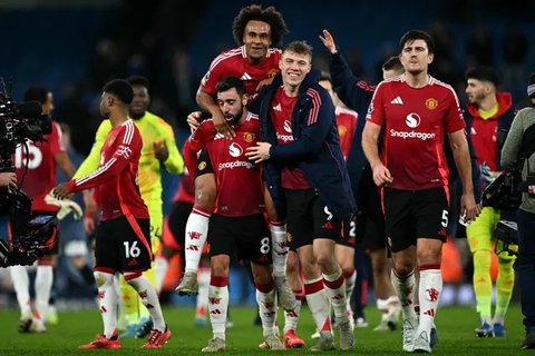 Manajer Manchester United (MU), Ruben Amorim. (Darren Staples / AFP)