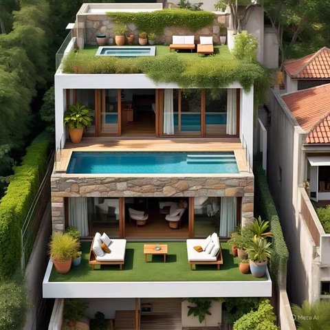 Inspirasi 8 Foto Desain Rumah Tingkat Modern, Elegan dan Fungsional