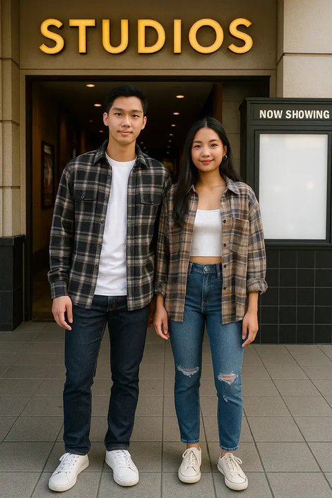 Outfit Nonton Bioskop untuk Pria dan Wanita yang Nyaman dan Stylish di Tahun 2025 (Foto: ChatGPT)