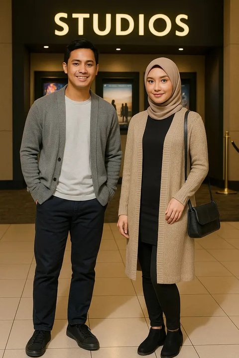 Outfit Nonton Bioskop untuk Pria dan Wanita yang Nyaman dan Stylish di Tahun 2025 (Foto: ChatGPT)