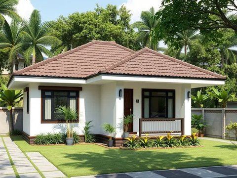 Rumah Minimalis Sederhana di Desa (Sumber: qwen.ai)