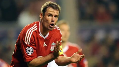 Artikel 10 Tahun Bola.com - Steven Gerrard, Ryan Giggs, Tony Adams ketika masih aktif bermain (Bola.com/Adreanus Titus)