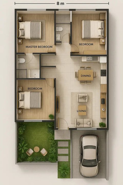 Dak Teras dengan Desain Cantilever (Liputan6.com/Qwen.Ai)