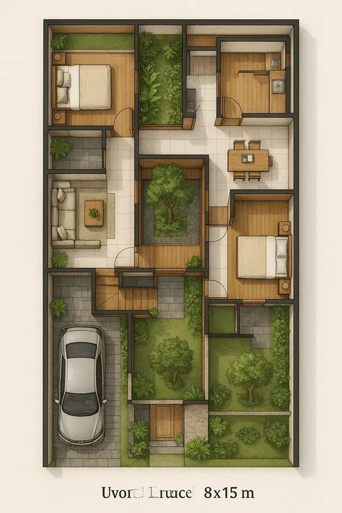 Dak Teras dengan Desain Cantilever (Liputan6.com/Qwen.Ai)