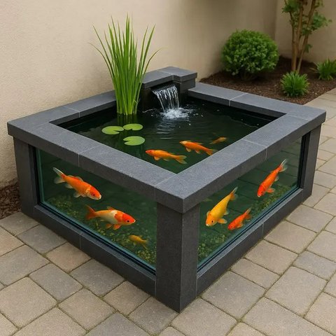 Kolam Ikan di Dalam Rumah (Image by meta AI)