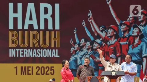 Dalam pidatonya, Presiden Prabowo Subianto menyampaikan akan membentuk Satgas Pemutusan Hubungan Kerja (PHK), meloloskan Rancangan Undang-Undang (RUU) Perlindungan Pekerja Rumah Tangga, serta berusaha memberantas korupsi di Indonesia. (Liputan6.com/Angga Yuniar)