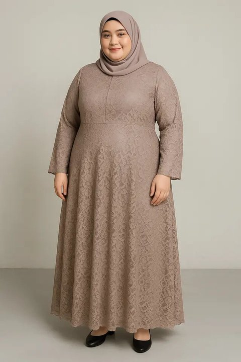 5 Tips Memilih Model Dress Brokat untuk Plus Size dan Pendek (sumber: AI)