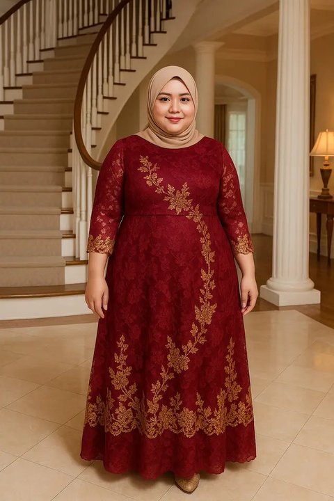 5 Tips Memilih Model Dress Brokat untuk Plus Size dan Pendek (sumber: AI)