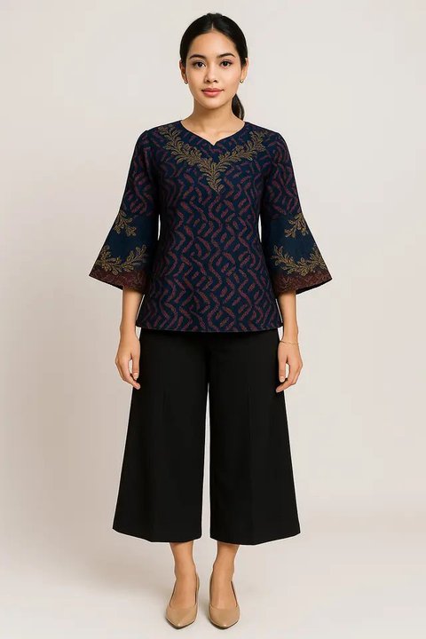 Blus Batik Asimetris (Foto: ChatGPT)