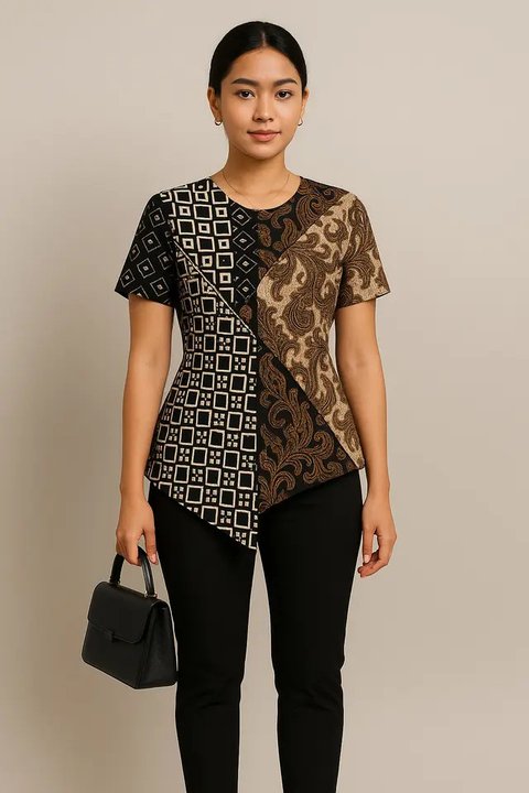 Blus Batik Asimetris (Foto: ChatGPT)
