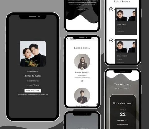 Contoh undangan digital pernikahan. Gemini.Ai