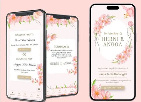 Contoh undangan digital pernikahan. Gemini.Ai