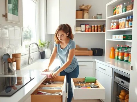 Tips Ini Biasa Dilakukan Orang yang Dapurnya Selalu Bersih  (Ilustrasi Qwen AI)