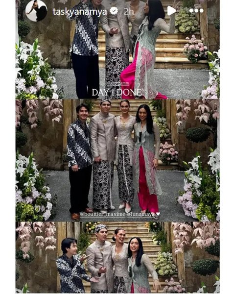 Tamu artis di momen siraman Luna Maya dan Maxime Bouttier. (sumber: Instagram/mrsayudewi)