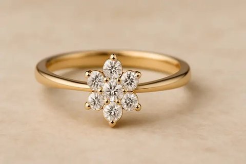 Perhiasan cincin emas koleksi dari Lulapin. (Foto: Dok.)