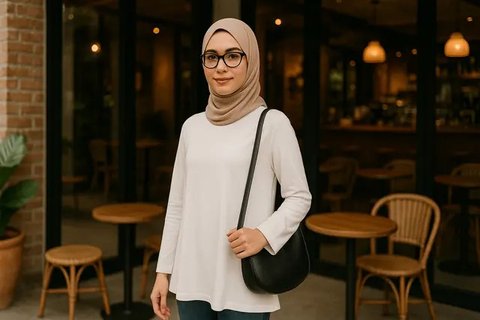 outfit korean style casual / AI Image