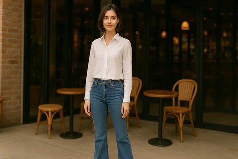 outfit korean style casual / AI Image