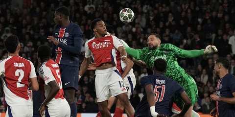 Hasil PSG vs Arsenal: Skor 2-1 (Agg. 3-1)