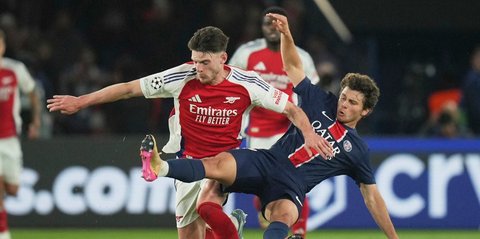 Hasil PSG vs Arsenal: Skor 2-1 (Agg. 3-1)