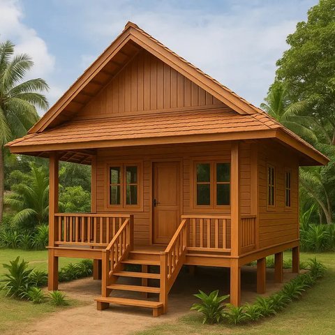 Rumah Panggung Minimalis Ukuran 5x7 Meter/AI