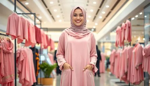 tips memilih gamis untuk orang kurus Ilustrasi dibuat AI