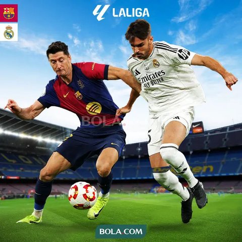 Bek Real Madrid asal Jerman #22, Antonio Rudiger (kiri), dan penyerang Barcelona asal Spanyol #07, Ferran Torres, berebut bola selama pertandingan final Piala Spanyol, Copa del Rey (Piala
