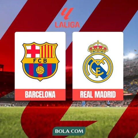 La Liga - Barcelona Vs Real Madrid - Duel Robert Lewandowski Vs Raul Asencio (Bola.com/Adreanus Titus)