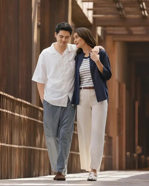 Tampil casual effortless, begini paduan outfit Luna Maya dan Maxime Bouttier. (Foto: Instagram/ Luna Maya)
