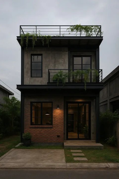 Contoh Rumah Kecil Tapi Mewah 2 Lantai/AI