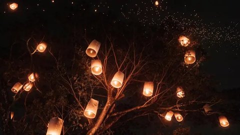 FOTO: Cantiknya Ribuan Lampion Terangi Candi Borobudur saat Puncak Perayaan Waisak 2025