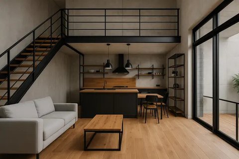 Model Rumah Minimalis Industrial (Foto: ChatGPT)