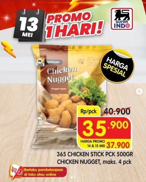 Promo Superindo Hari Ini, 13 Mei 2025 (sumber: Instagram/infosuperindo)