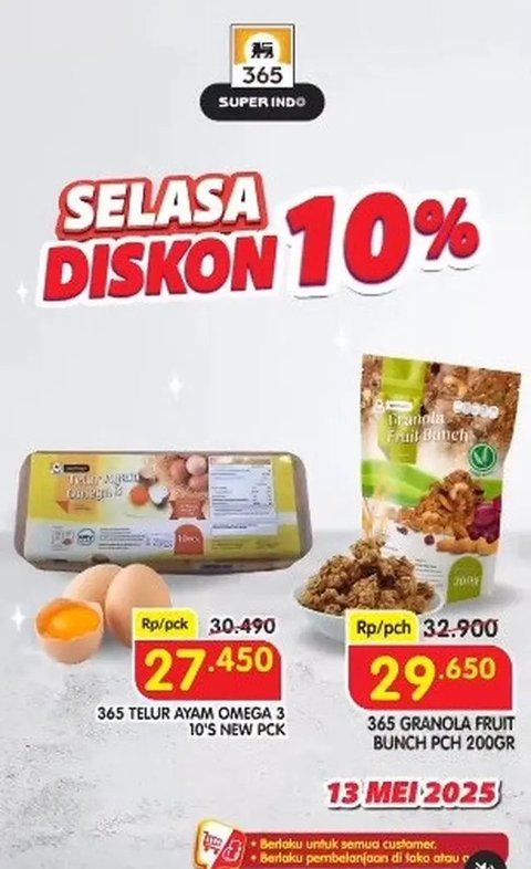 Promo Superindo Hari Ini, 13 Mei 2025 (sumber: Instagram/infosuperindo)