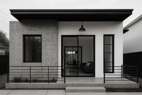 Gambar Rumah Sederhana Hitam Putih (Foto: ChatGPT)