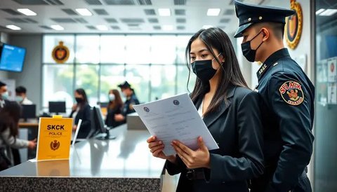 cara buat skck di polsek Ilustrasi dibuat Stable Diffusion