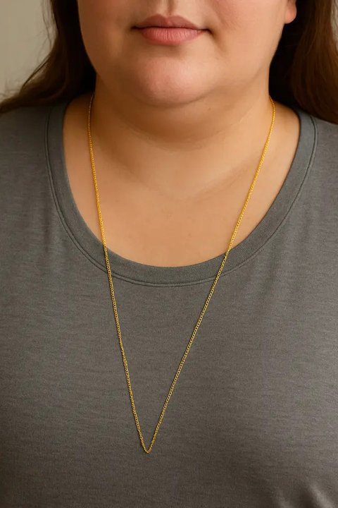 Model Kalung Emas untuk Orang Gemuk