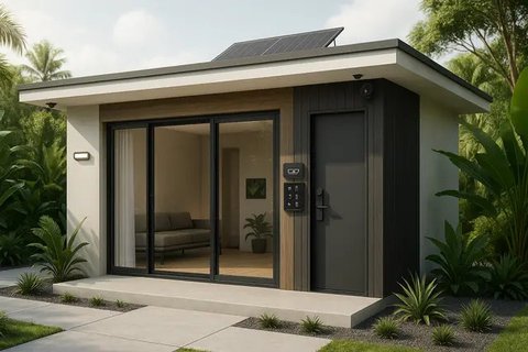 6 Model Rumah Kecil dengan Teknologi Smart Home, Maksimalkan Hunian Jadi Lebih Canggih dan Modern (sumber: AI)