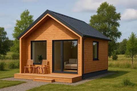 7 Inspirasi Desain Rumah Mungil Minimalis Modern di Pedesaan, Estetika dan Fungsional dalam Satu Paket (sumber: AI)