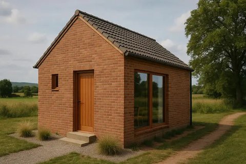 7 Inspirasi Desain Rumah Mungil Minimalis Modern di Pedesaan, Estetika dan Fungsional dalam Satu Paket (sumber: AI)