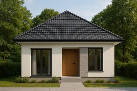 7 Inspirasi Desain Rumah Mungil Minimalis Modern di Pedesaan, Estetika dan Fungsional dalam Satu Paket (sumber: AI)