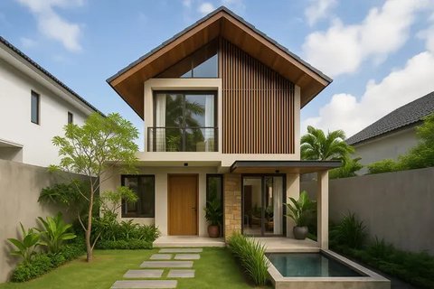 Desain Rumah Mewah Lahan Sempit (Foto: ChatGPT)