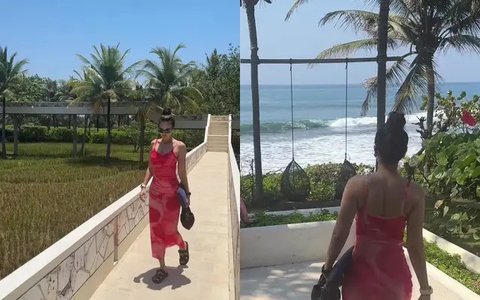 Outfit Liburan di Pantai Ala Luna Maya (Sumber: IG/lunamaya)