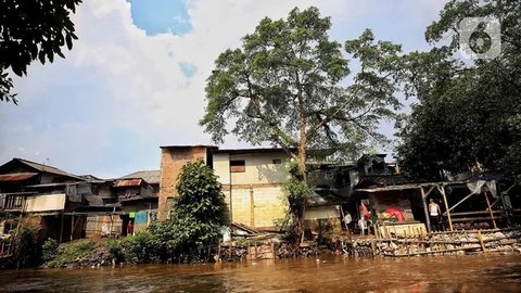 Dengan pendekatan yang lebih humanis, Pemprov Jakarta akan terus berusaha untuk kembali melanjutkan pengerjaan proyek normalisasi Sungai Ciliwung. (Liputan6.com/Angga Yuniar)