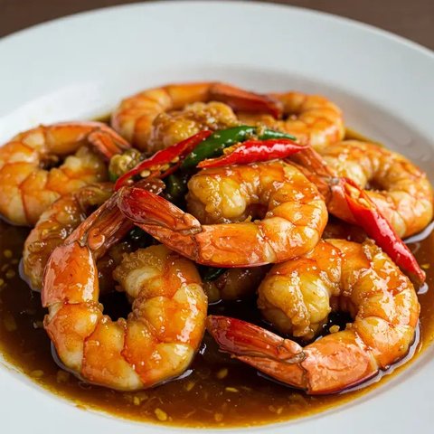 Ilustrasi udang asam manis/copyright freepik.com/Jcomp