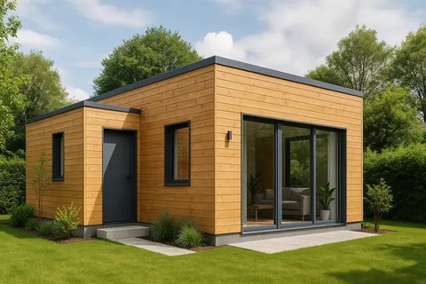 7 Inspirasi Rumah Kayu Kecil tapi Cantik, Cocok untuk Hunian Asri dan Hemat Ruang (sumber:AI)