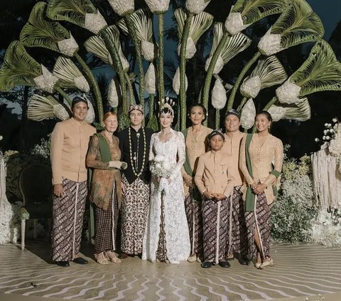 Kakak Ipar dan Keponakan Luna Maya di Hari Pernikahan. [@febjabrik]