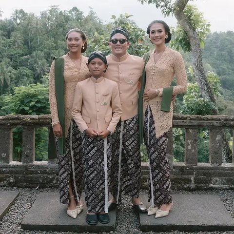 Kakak Ipar dan Keponakan Luna Maya di Hari Pernikahan. [@febjabrik]