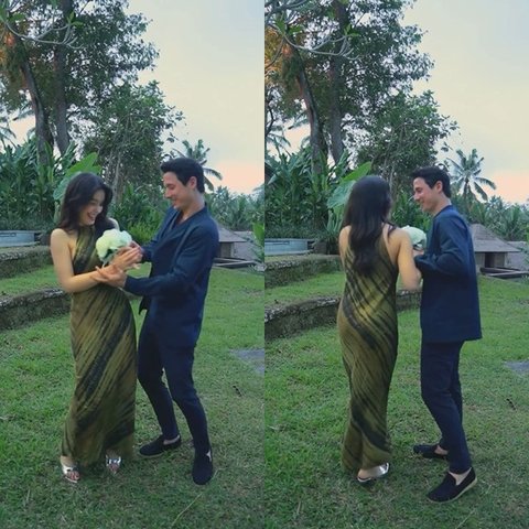 Selanjutnya ada Steffi Zamora dan Nino Fernandez yang sebelumnya cuma dirumorkan tapi akhirnya 'konfirmasi' hubungan di akad nikah Luna.