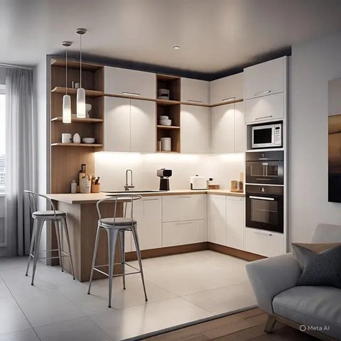 Contoh Model Kitchen Set Minimalis (Sumber: qwen.ai)